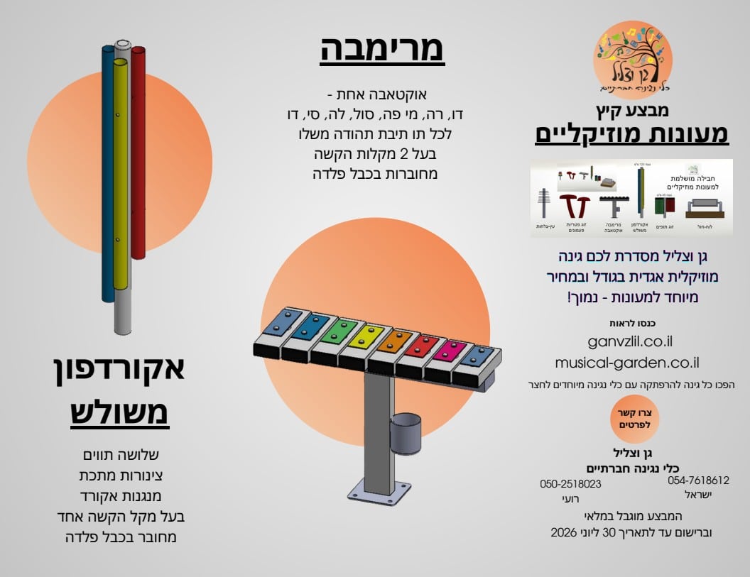 כלי נגינה לחצר הגיל הרך – תמונה 17